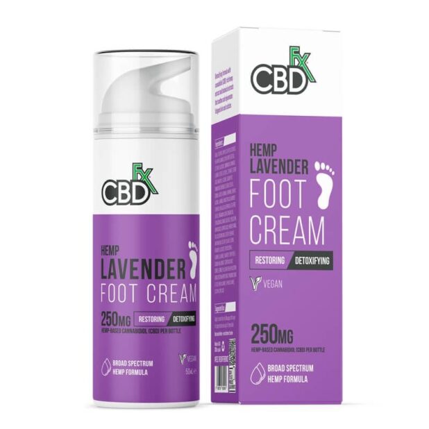 CBDfx Lavender Foot Cream 250mg 50ml Nature Creations CBD and healthcare store