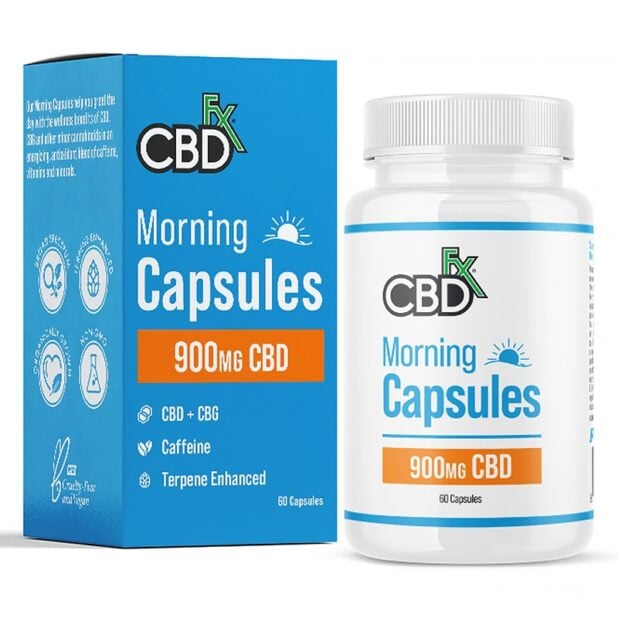 CBDfx Morning Capsules (Jar of 60) Nature Creations CBD and healthcare store