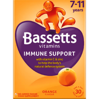 Bassetts Multivitamins Orange Flavour Soft & Chewies 7-11 Years - 30 Pack