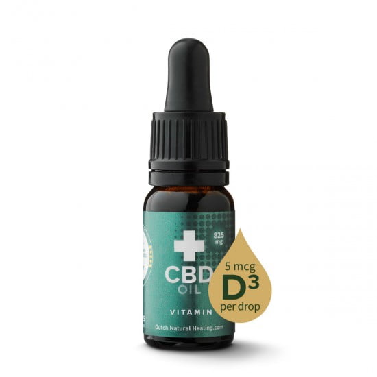 Dutch Natural Healing cbd oil vitamin d3 825mg 10ml