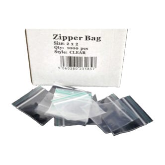 5 x Zipper Branded 2 x 2 Clear Bags Nature Creations CBD and healthcare store