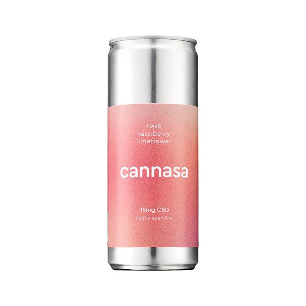 Cannasa Botanical 12 x Rose & Raspberry CBD Soft Drink Can 250ml Nature Creations CBD and healthcare store