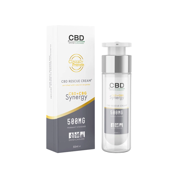 CBD By British Cannabis Synergy 500mg CBG + CBD Rescue Cream – 50ml Nature Creations CBD and healthcare store