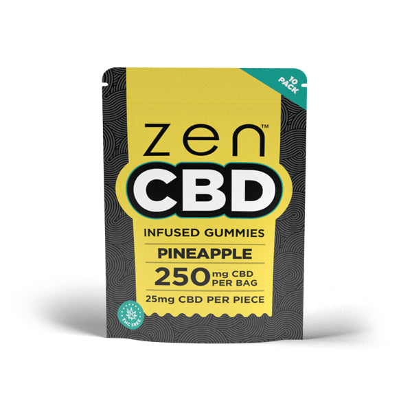 Zen 250mg Infused CBD Gummies – Pineapple Nature Creations CBD and healthcare store