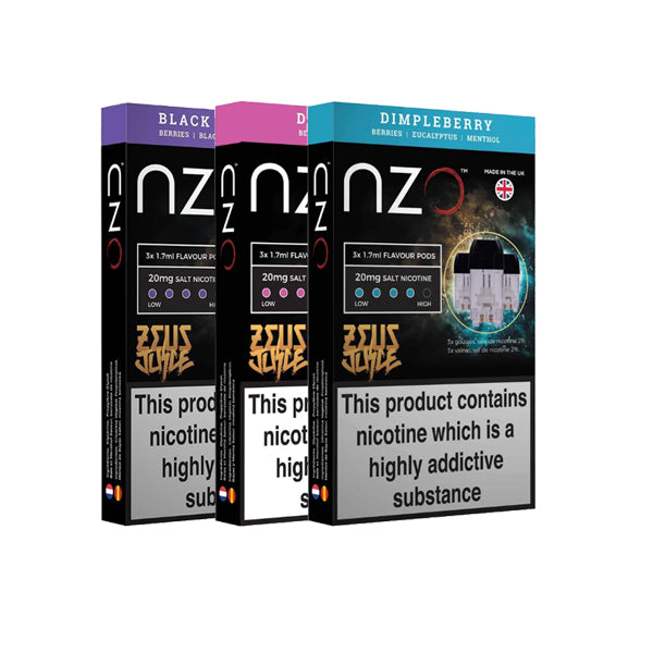 NZO 20mg Zeus Salt Cartridges with Red Liquids Nic Salt (50VG/50PG) Nature Creations CBD and healthcare store