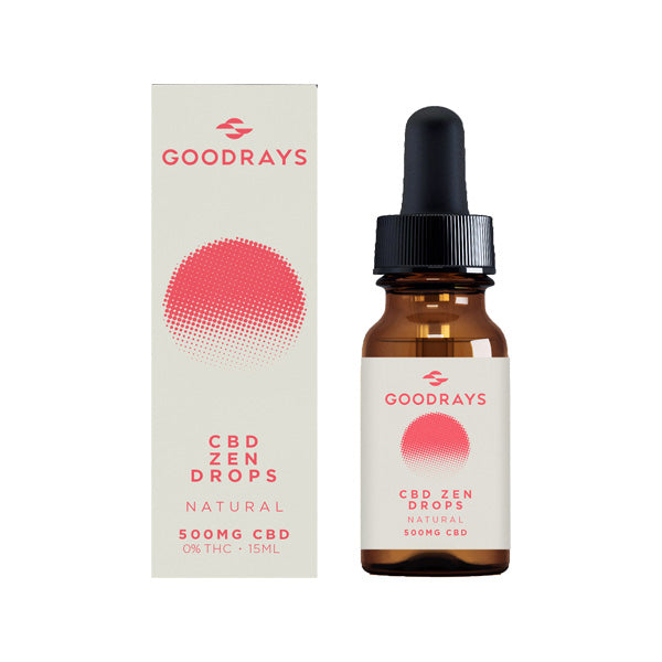 Goodrays 500mg CBD Natural Zen Drops – 15ml Nature Creations CBD and healthcare store
