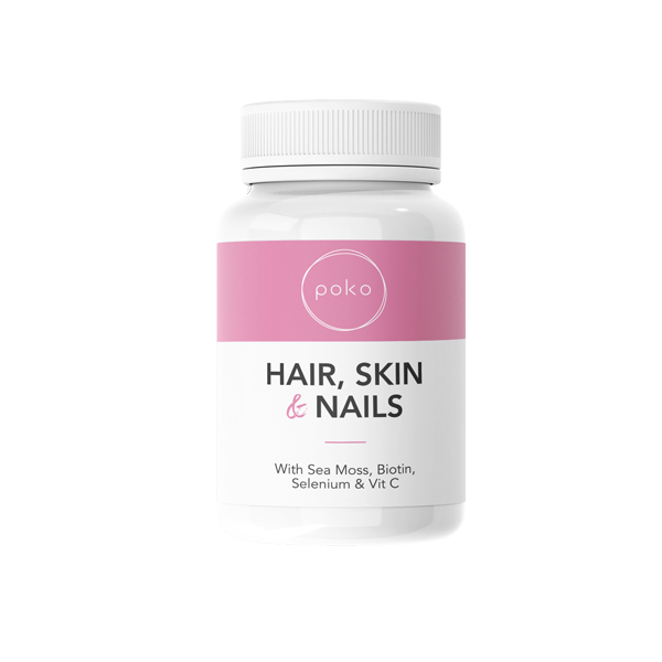 Poko Hair Skin & Nails Supplement Capsules – 60 Caps Nature Creations CBD and healthcare store