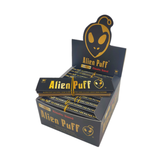 33 Alien Puff Black & Gold King Size Elastic Band Unbleached Papers + Filter Tips Nature Creations CBD and healthcare store