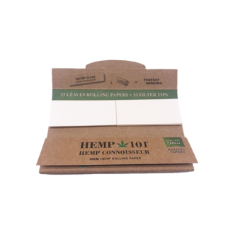 24 Hemp 101 Hemp Connoisseur King Size Slim Rolling Papres with Tips Nature Creations CBD and healthcare store
