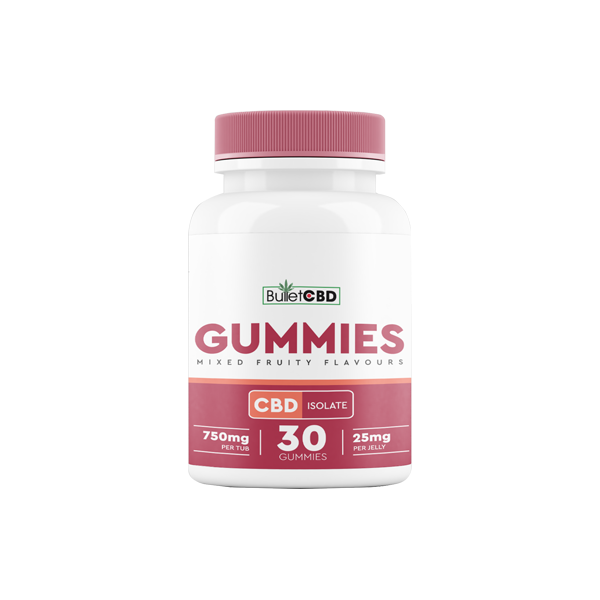 Bullet CBD 750mg CBD Isolate Gummies – 30 Pieces Nature Creations CBD and healthcare store