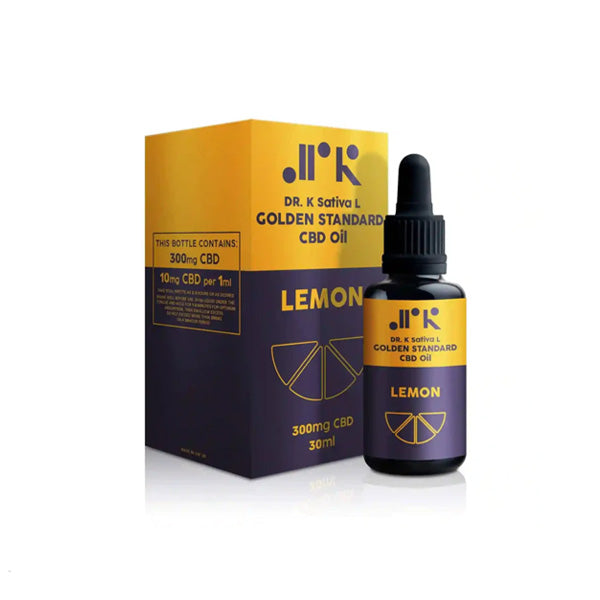 Dr K CBD Lemon Golden Standard 300mg CBD Oil – 30ml Nature Creations CBD and healthcare store