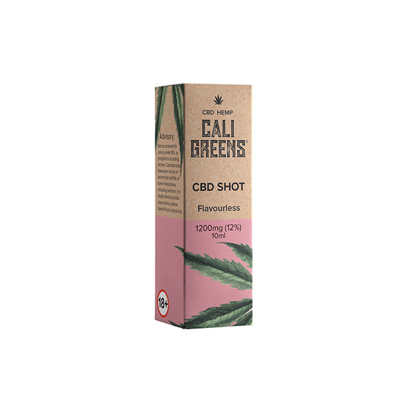 Cali Greens 1200mg CBD Flavourless Shot – 10ml Nature Creations CBD and healthcare store