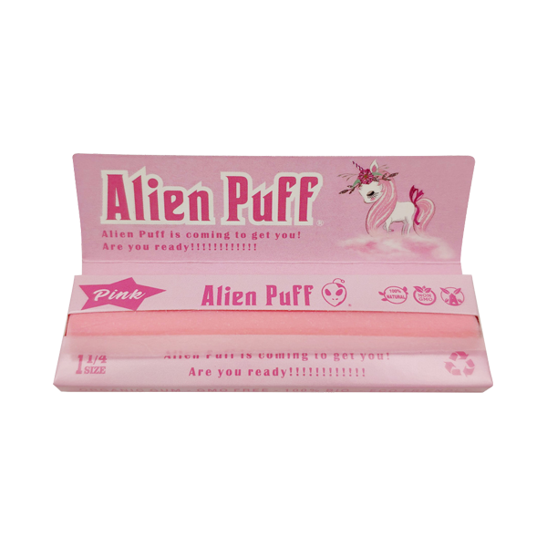 50 Alien Puff 1 1-4 Size Pink Rolling Papers Nature Creations CBD and healthcare store