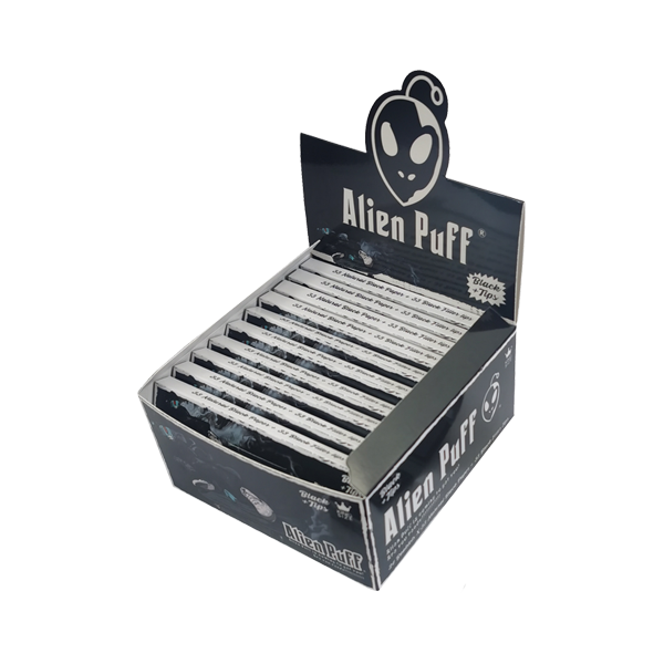 33 Alien Puff King Size Black Rolling Papers With Tips Nature Creations CBD and healthcare store
