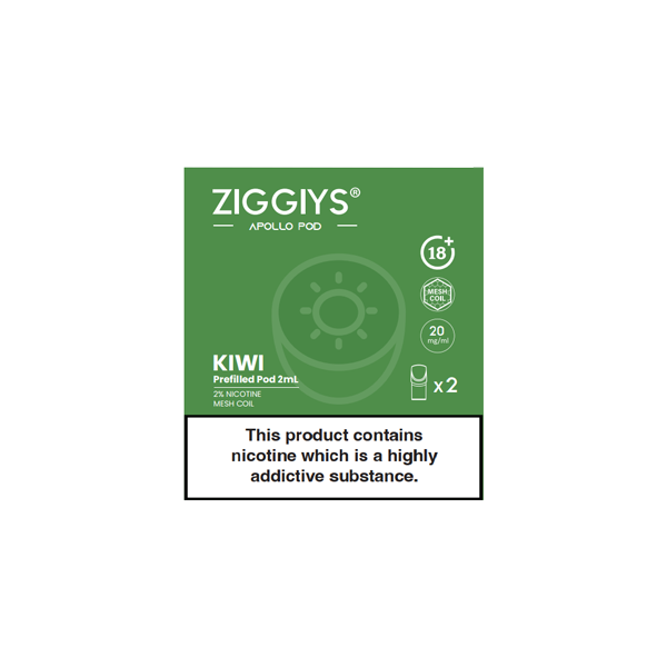 Ziggiys Apollo Pre-Filled Replacement Pods 2PCS 2ml Nature Creations CBD and healthcare store