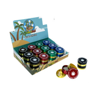4 Parts Small Metal Amsterdam Gold 40mm Grinder – SMK004AA Nature Creations CBD and healthcare store