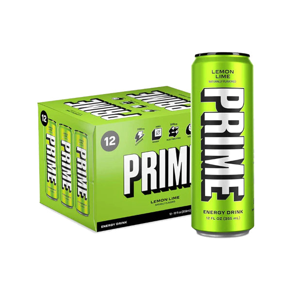 PRIME Energy USA Lemon Lime Drink Can 355ml Nature Creations CBD and healthcare store