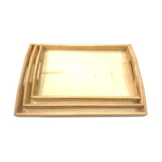Wooden Rolling Tray Set Pack of 3 – YD021 Nature Creations CBD and healthcare store
