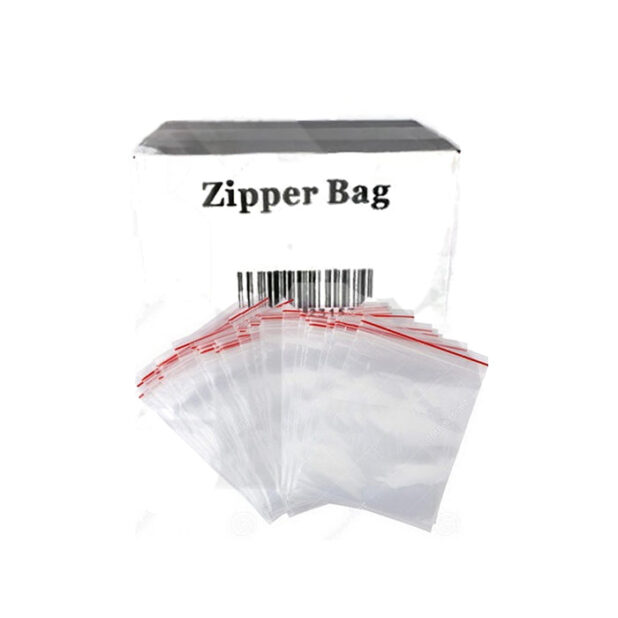 5 x Zipper Branded 100mm x 100mm Clear Bags Nature Creations CBD and healthcare store