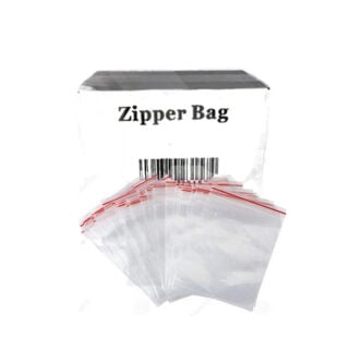 Zipper Branded 60mm x 60mm Clear Baggies Nature Creations CBD and healthcare store