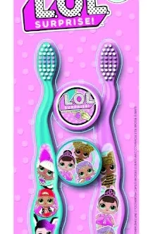 L.O.L Surprise Twin Pack Toothbrushes & Twin Caps