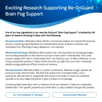 New Be-Onguard Brain Fog Supplement – Methylene Blue Nature Creations CBD and healthcare store