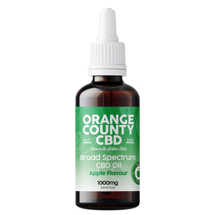 Orange County CBD Broad Spectrum Apple Flavoured Oil 1000mg