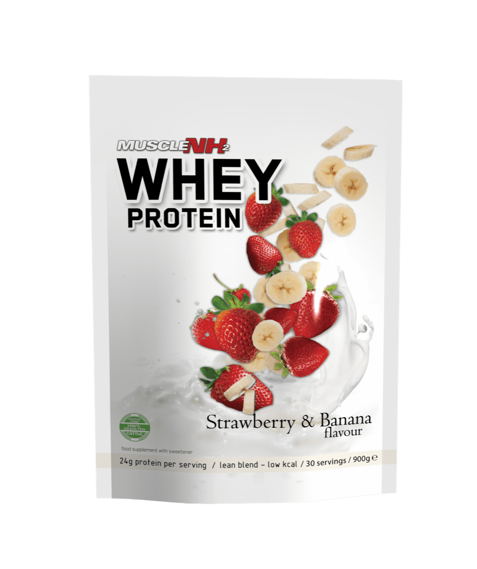 Muscle NH2 Whey Protein 900g - Strawberry & Banana Flavour