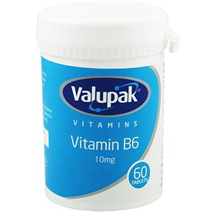 Valupak Vitamins Vitamin B6 10mg Tablets 60'S