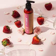 JUSTCBD Body Lotion 125mg – Strawberry Champagne Nature Creations CBD and healthcare store