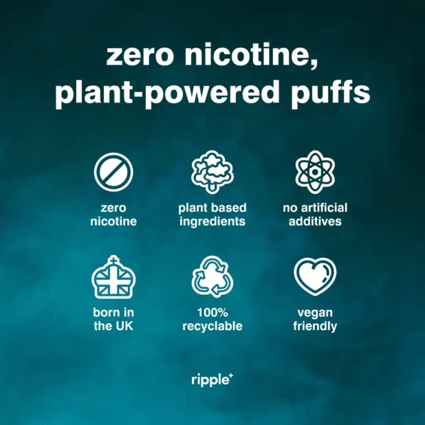ripple zero nicotine vape peppermint vape naturecreations uk