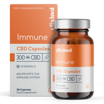 Elixinol 300mg CBD Immune Capsules - 30 Caps