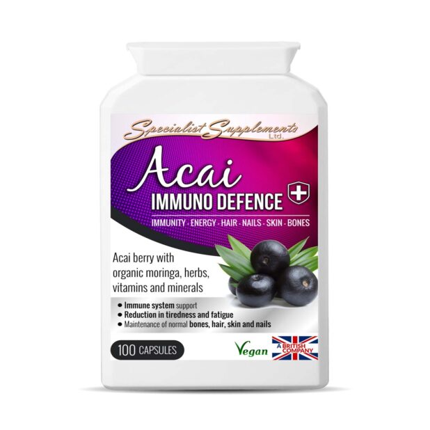 Specialist Supplements Acai Immuno Defence Capsules Nature Creations CBD and healthcare store