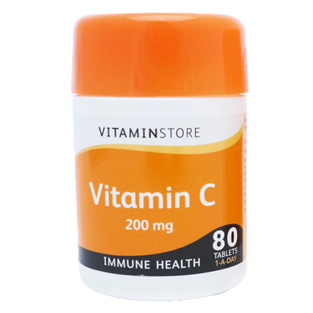 Support your immune system with Vitamin C tablets from Vit Store. Simply take one tablet with a meal and boost your immune system in a healthy way.